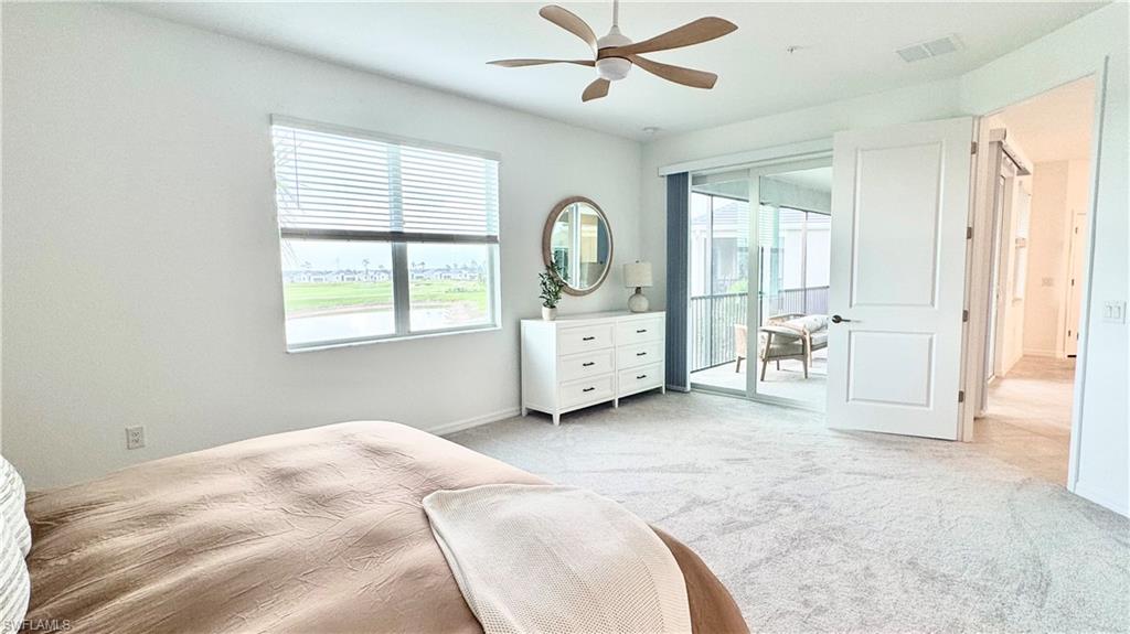 Primary suite with sliders to the lanai